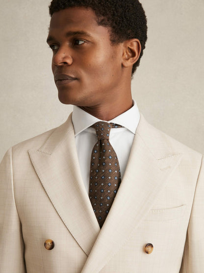 Slim Fit Cotton-Twill Two-Fold Shirt Slim-Fit in White | Reiss Men Premium