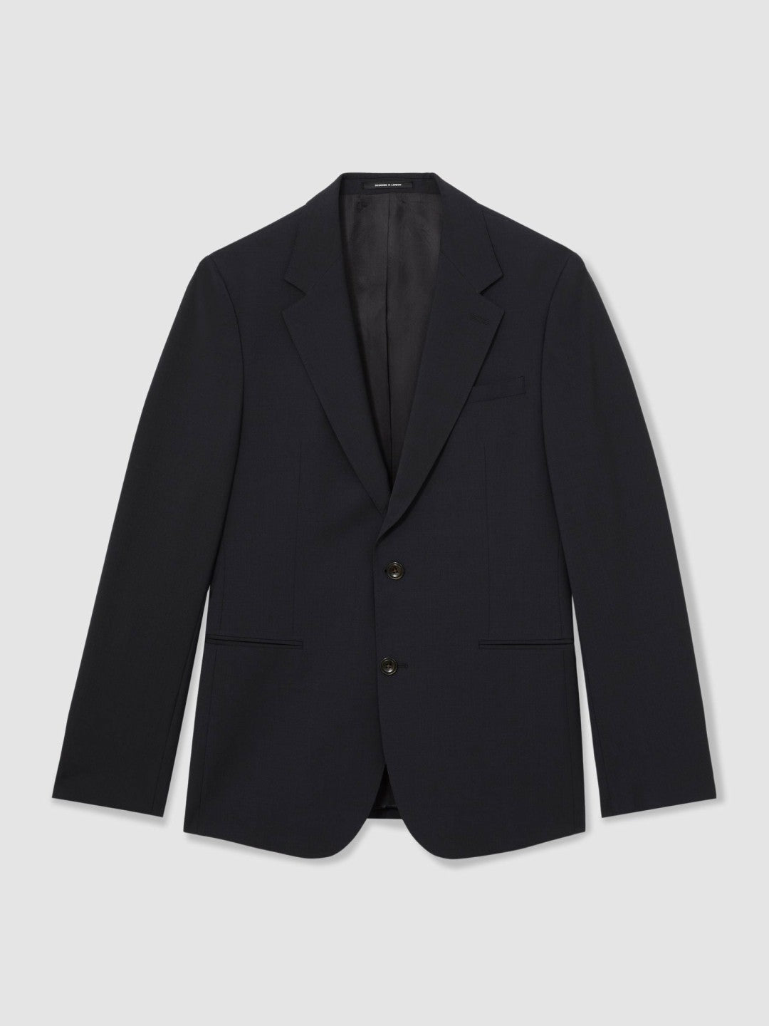 Wool-Blend Single-Breasted Suit Blazer Slim-Fit in Navy | Reiss Men Best Seller