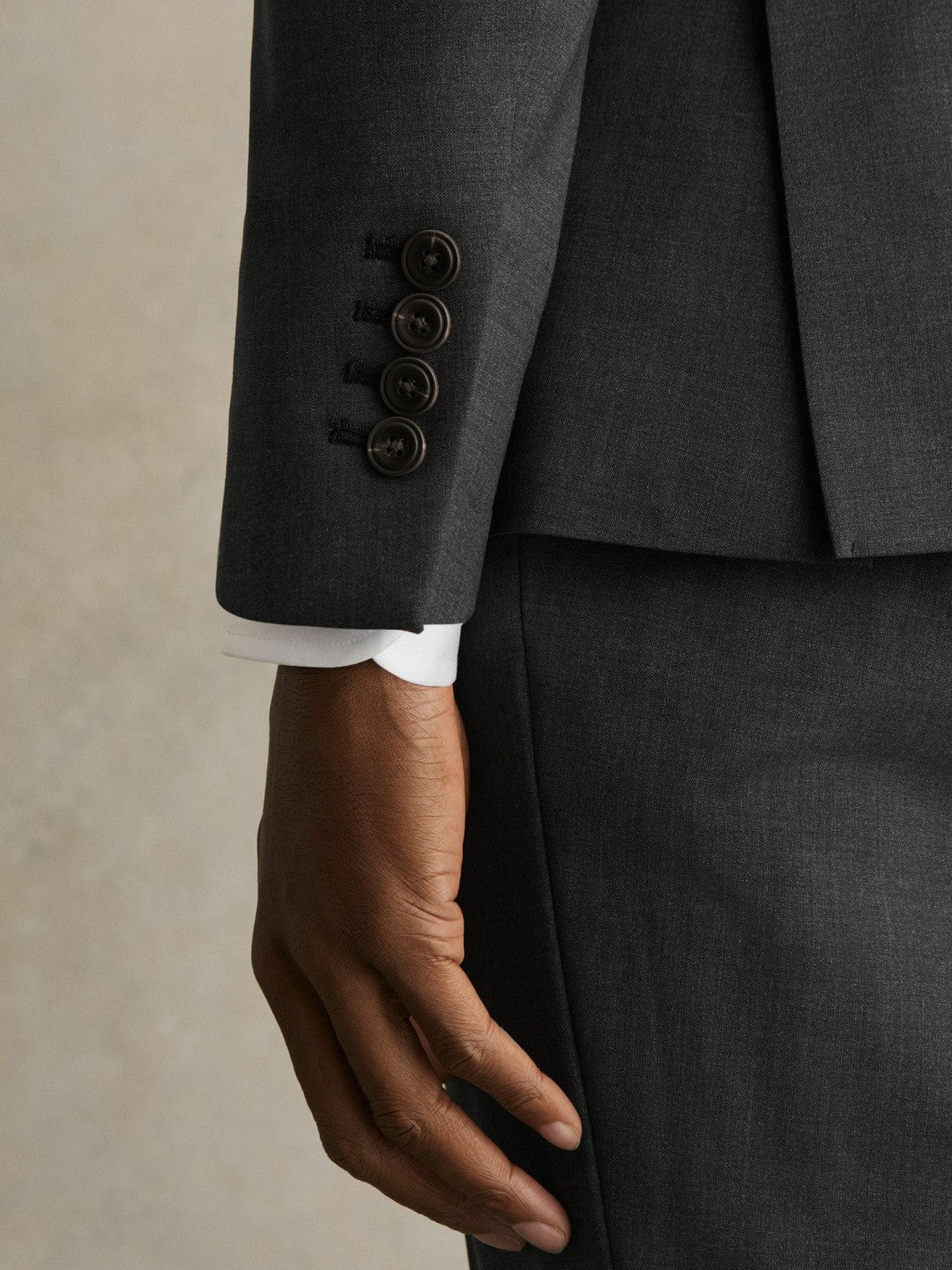 Wool-Blend Single-Breasted Suit Blazer Slim-Fit in Grey | Reiss Men Popular