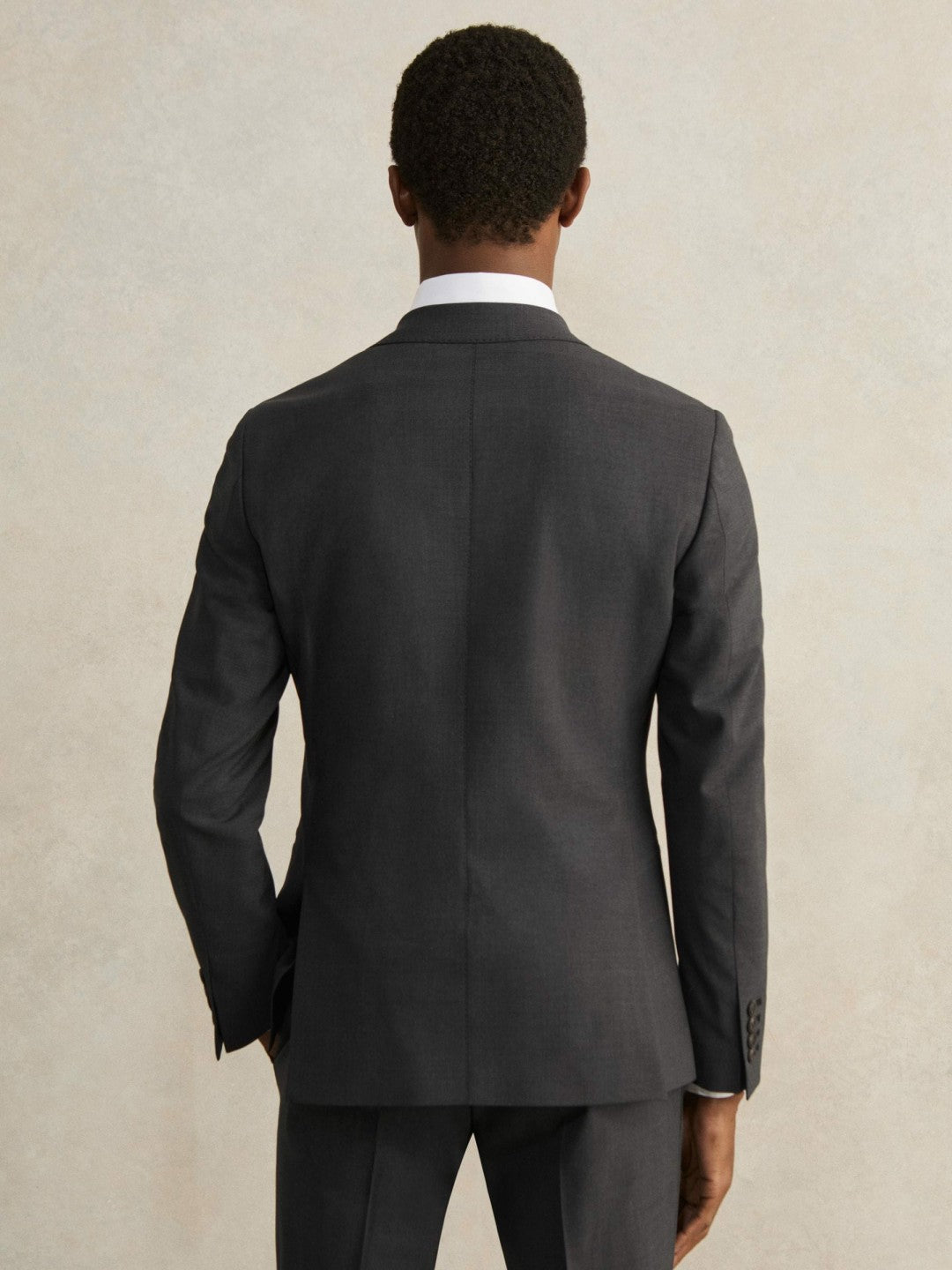 Wool-Blend Single-Breasted Suit Blazer Slim-Fit in Grey | Reiss Men Popular