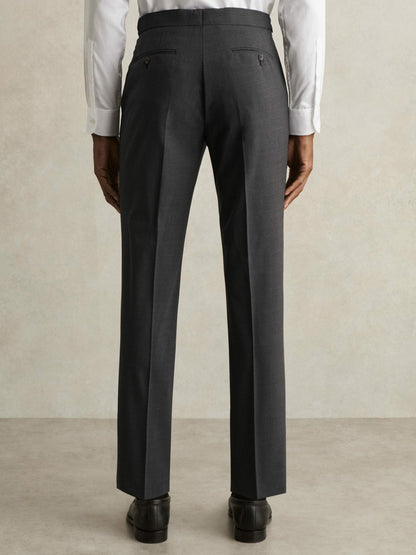 Slim-Fit Wool-Blend Suit Trousers in Grey | Reiss Men Featured