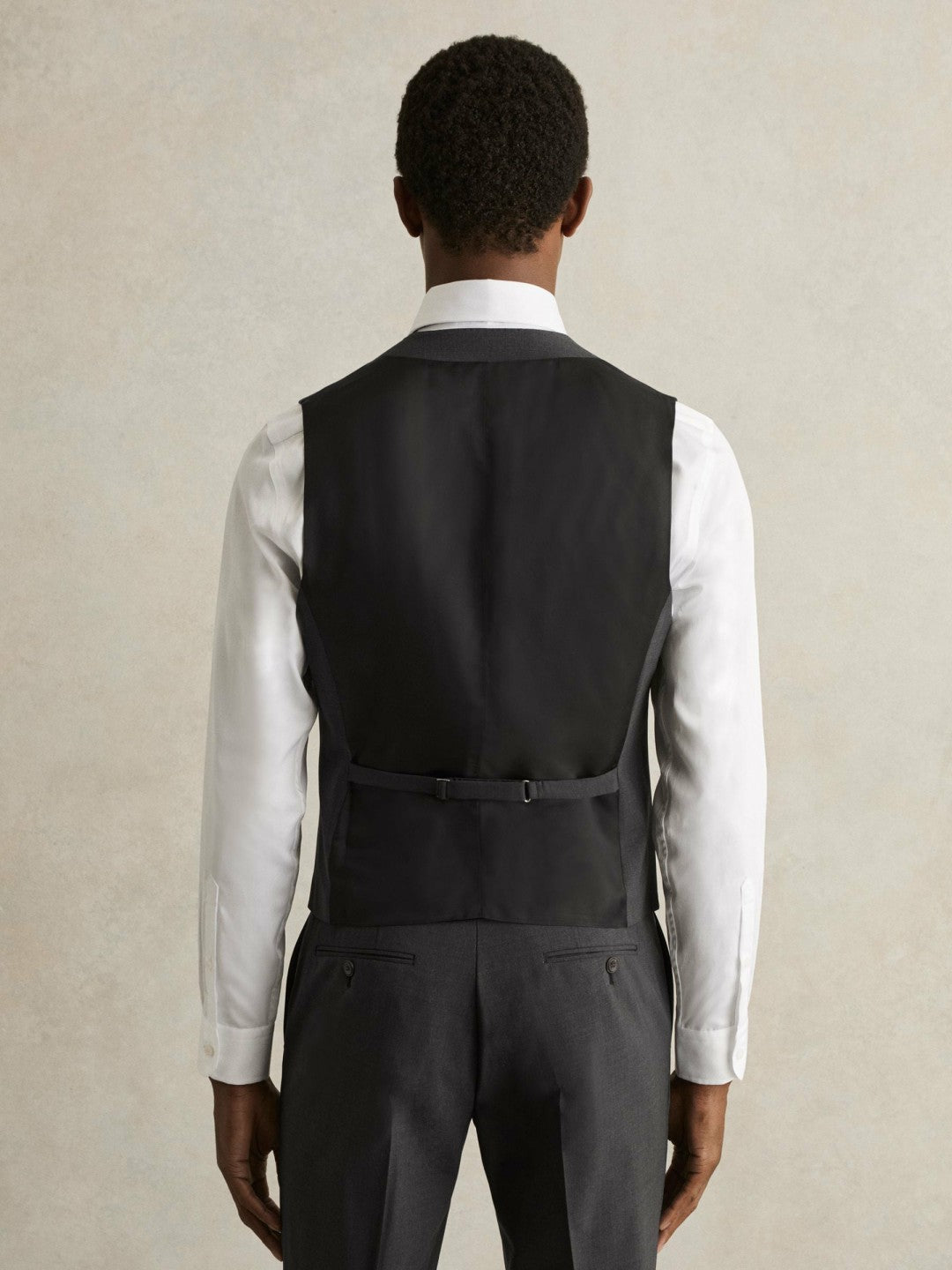 Wool-Blend Slim-Fit Waistcoat in Grey | Reiss Men Featured