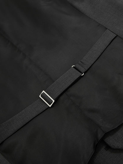 Wool-Blend Slim-Fit Waistcoat in Grey | Reiss Men Featured