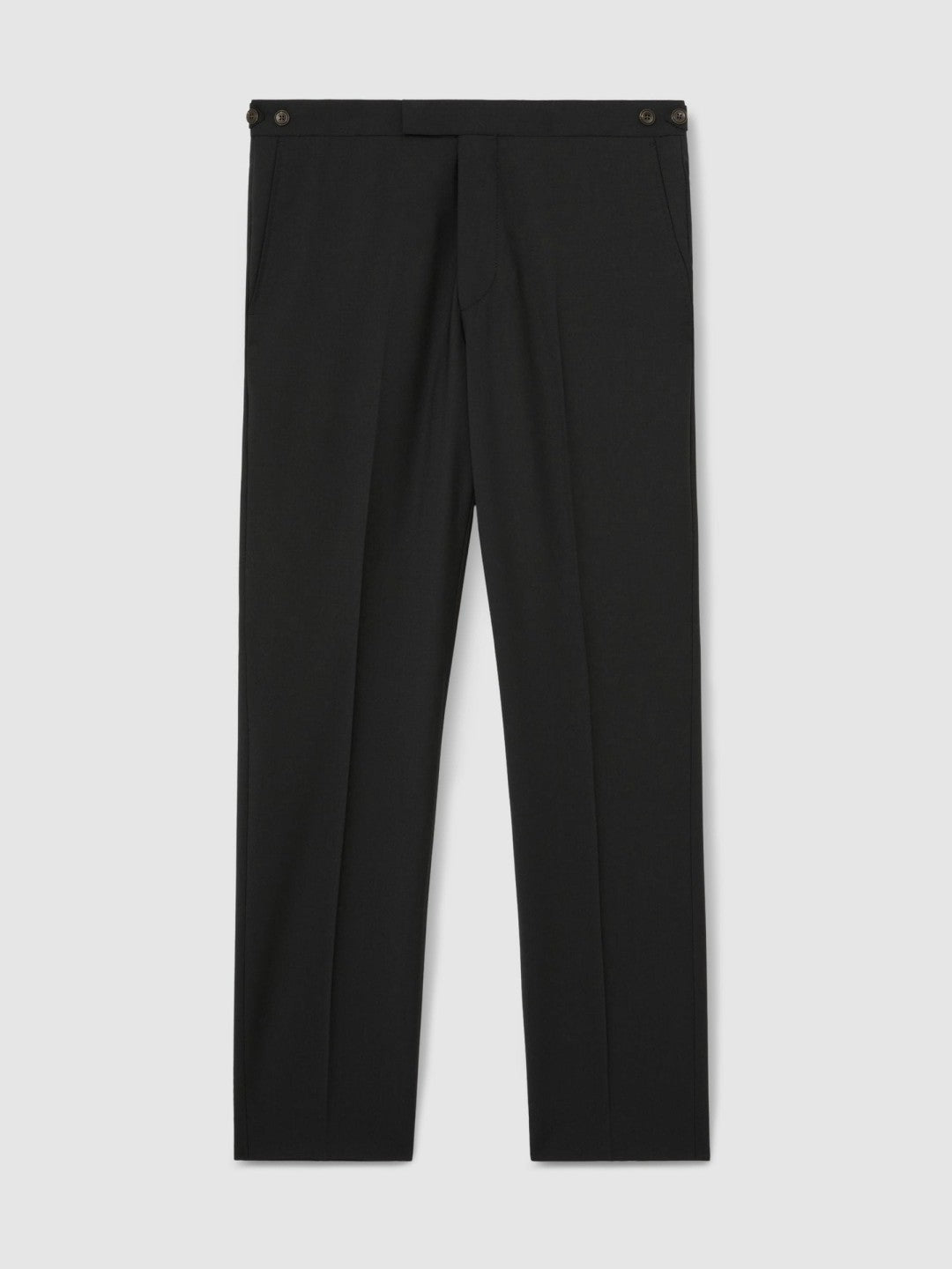 Slim-Fit Wool-Blend Suit Trousers in Black | Reiss Men Trending