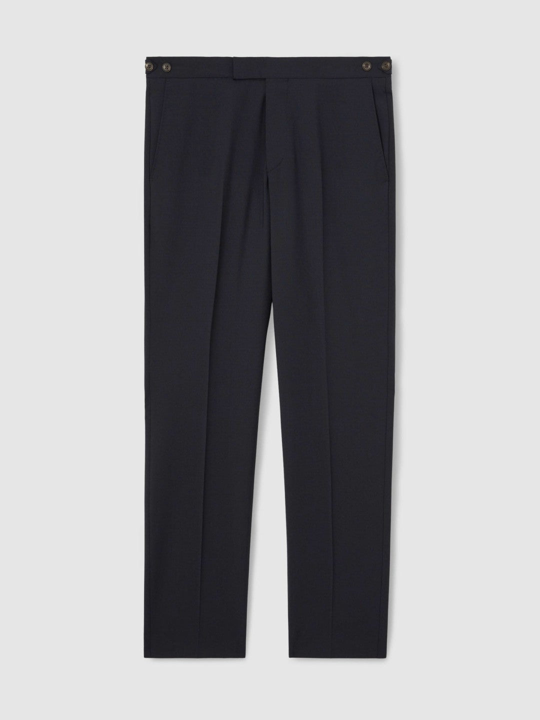 Slim-Fit Wool-Blend Suit Trousers in Navy | Reiss Men Popular