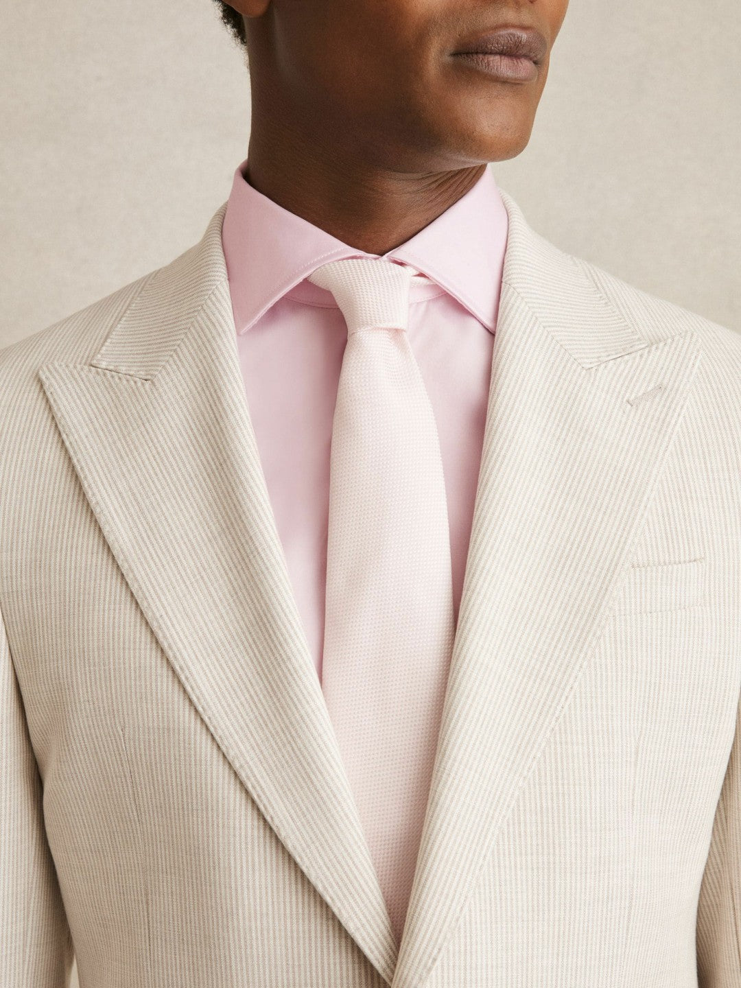 Slim Fit Cotton Sateen Shirt in Pink | Reiss Men Best Seller