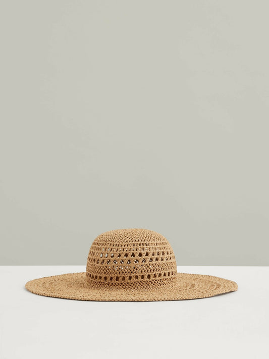 Straw Sun Hat in Natural | Reiss Women Recommended