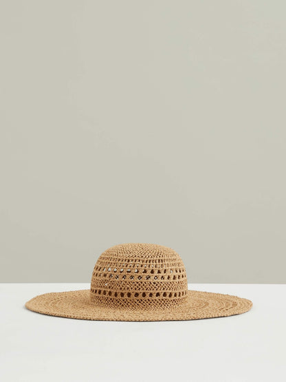 Straw Sun Hat in Natural | Reiss Women Recommended