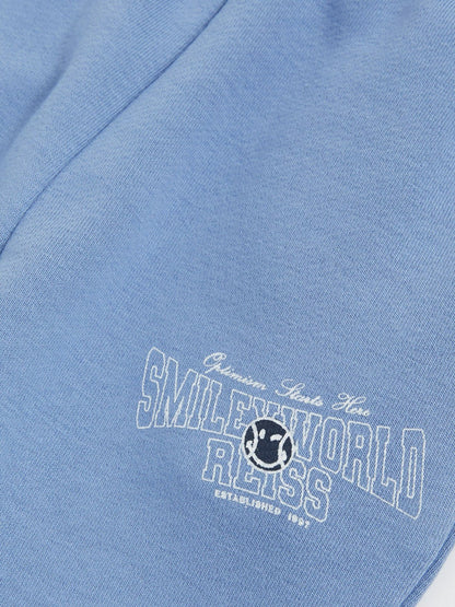 13-14 yrs SmileyWorld Cuffed Joggers Unisex Fit in Blue | Reiss Children & Baby New