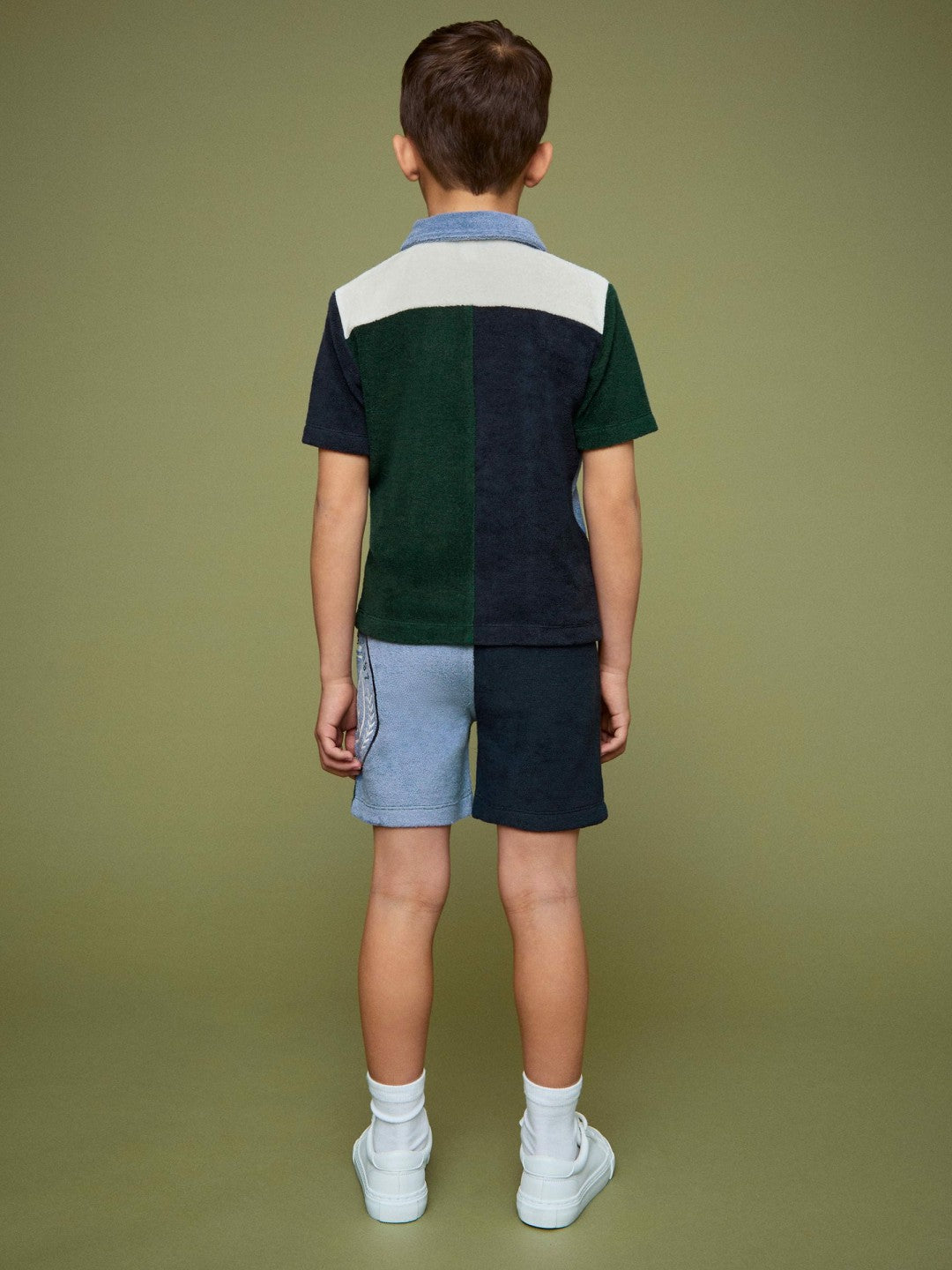 9-13 yrs SmileyWorld Towelling Shorts in Blue | Reiss Children & Baby Exclusive