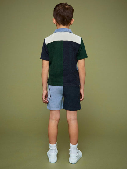 9-13 yrs SmileyWorld Towelling Shorts in Blue | Reiss Children & Baby Exclusive