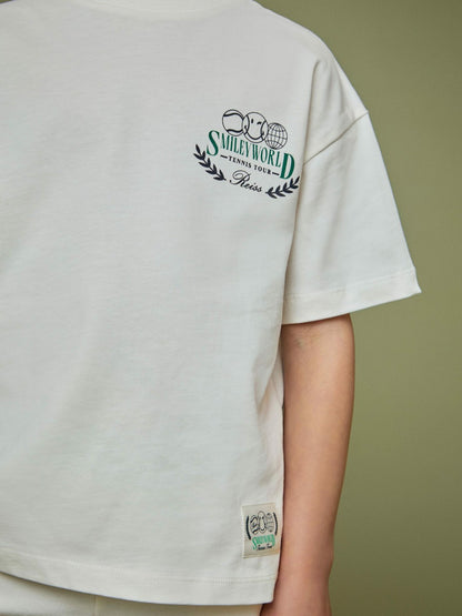 3-9 yrs SmileyWorld Oversize T-Shirt in White | Reiss Children & Baby Best Seller