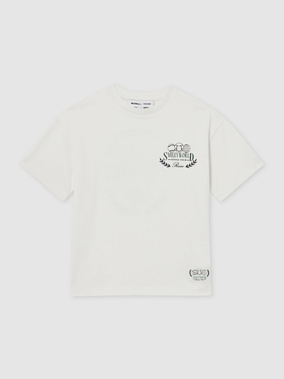 9-13 yrs SmileyWorld Oversize T-Shirt in White | Reiss Children & Baby Popular
