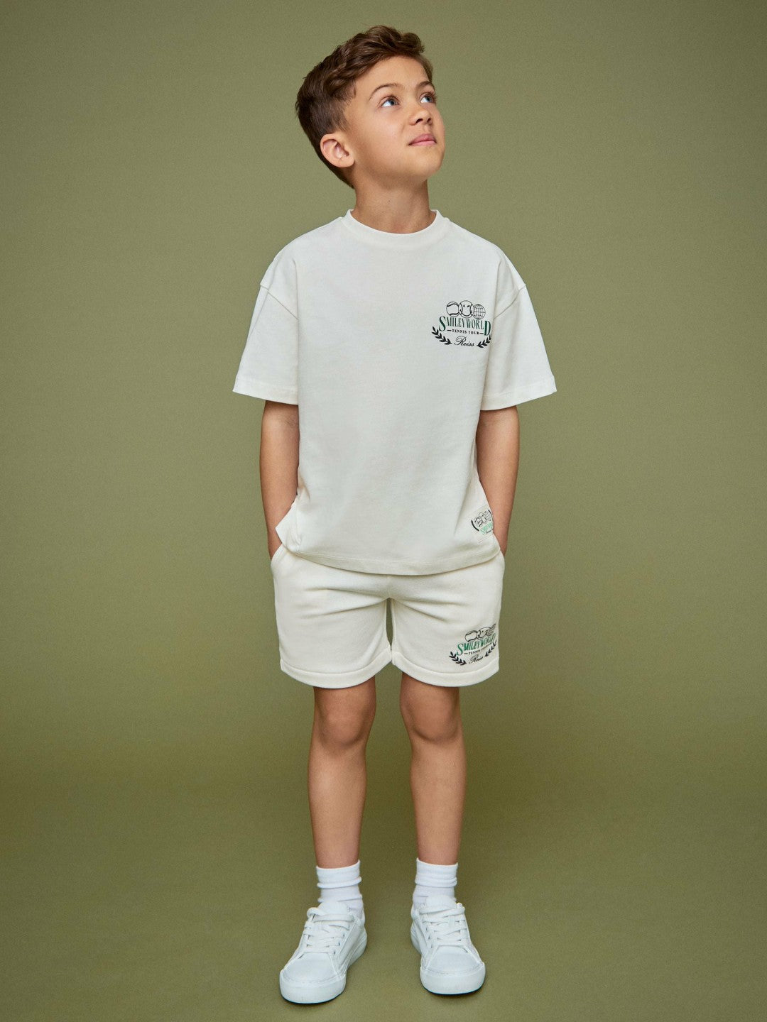 9-13 yrs SmileyWorld Oversize T-Shirt in White | Reiss Children & Baby Popular