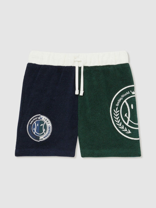 13-14 yrs SmileyWorld Towelling Shorts in Blue | Reiss Children & Baby New