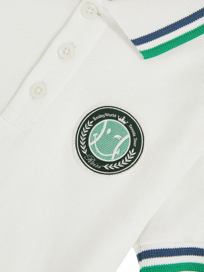 13-14 yrs SmileyWorld Piqué Polo Shirt in White | Reiss Children & Baby Premium
