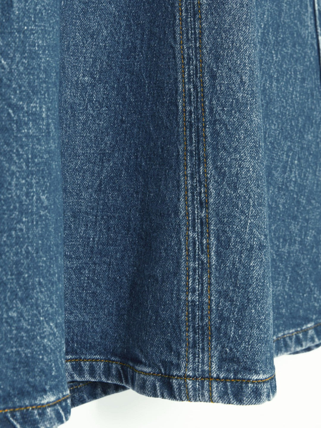 Denim Panelled Midi Skirt in Indigo | Reiss Women New