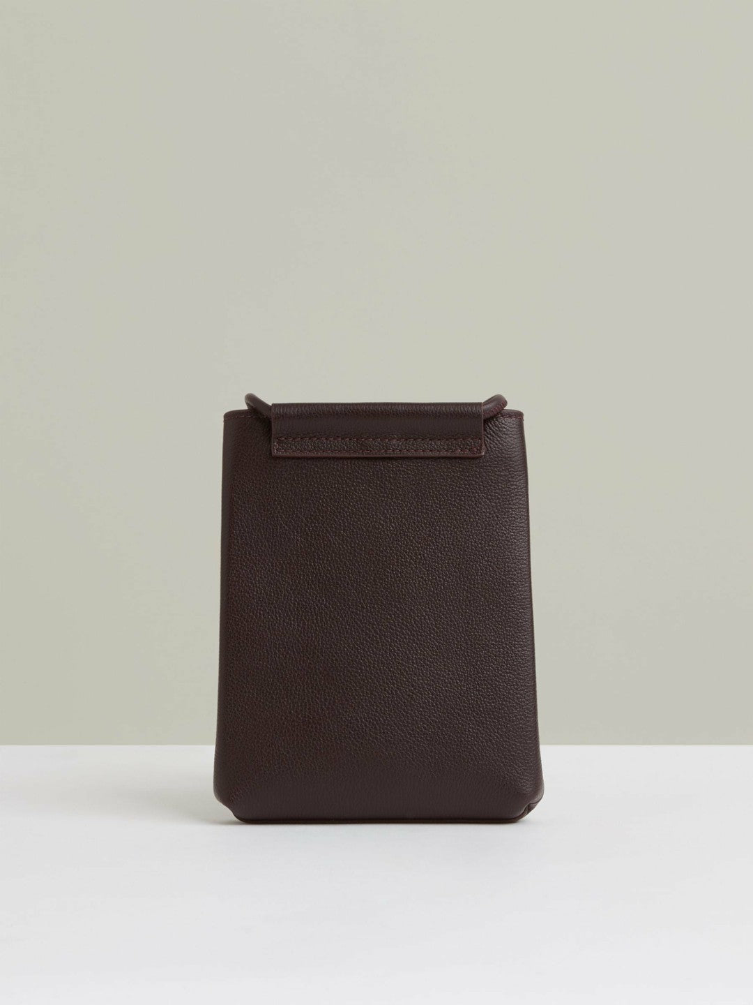 Leather Phone Holder in Oxblood | Reiss Women Best Seller
