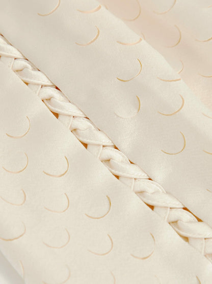 Laser Cut Drawstring Shorts in White | Reiss Women Trending
