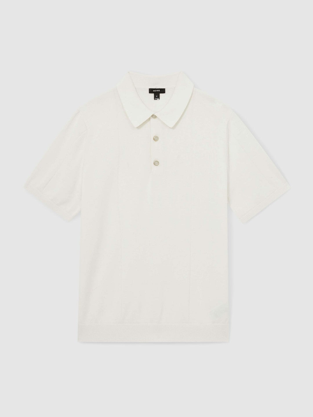 Cotton-Silk Polo Shirt in Off White | Reiss Men Recommended