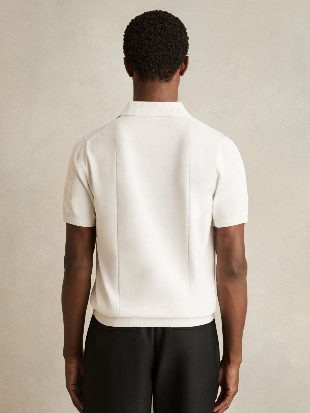 Cotton-Silk Polo Shirt in Off White | Reiss Men Recommended