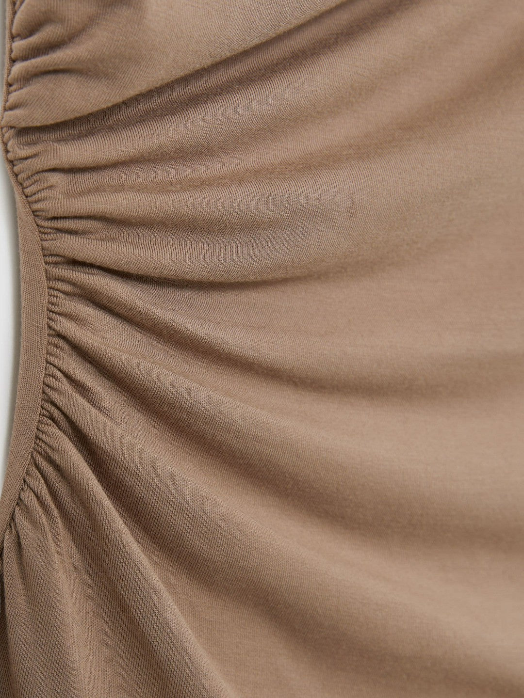 Stretch-Modal Ruched Vest in Mocha Brown | Reiss Women Trending
