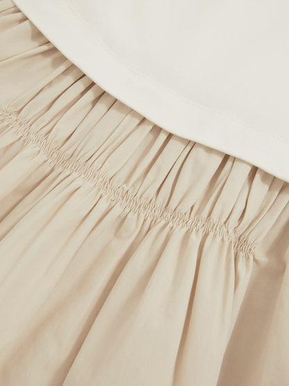 9-13 yrs Cotton Layered Sleeveless Midi Dress in Neutral | Reiss Children & Baby Featured