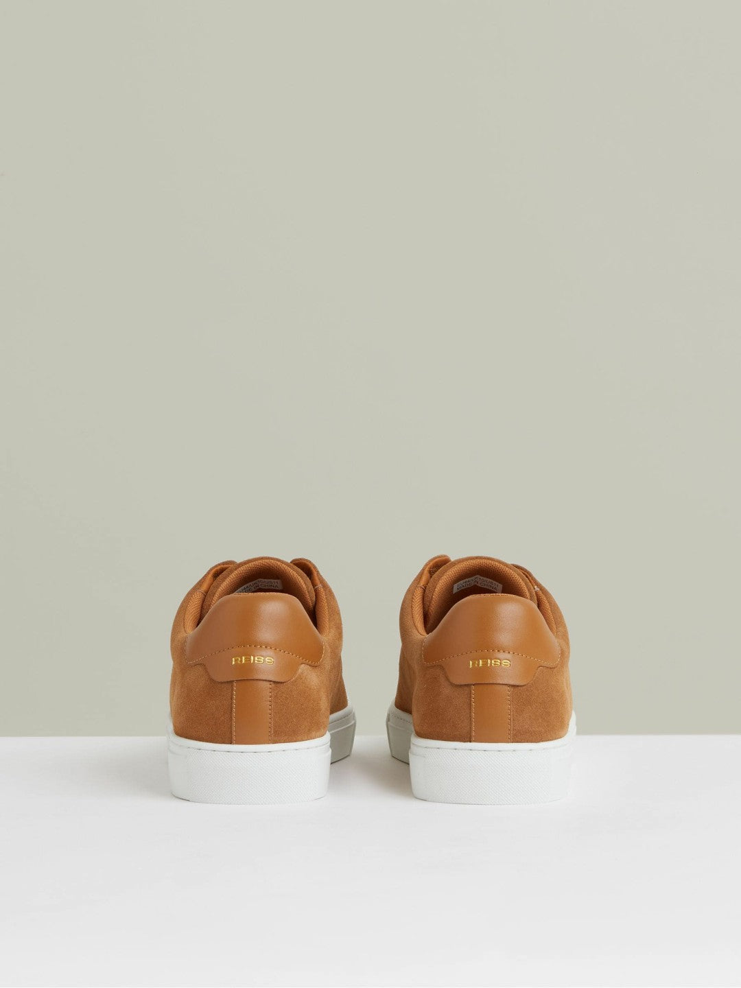 Suede Slip-On Elasticated Trainers in Tan Brown | Reiss Men Signature