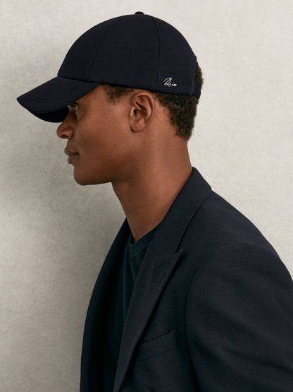 Jersey Logo-Embroidered Baseball Cap in Navy | Reiss Men Popular