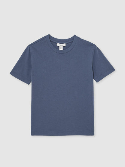 3-9 yrs Crew Neck T-Shirt in Ocean Blue | Reiss Children & Baby Exclusive