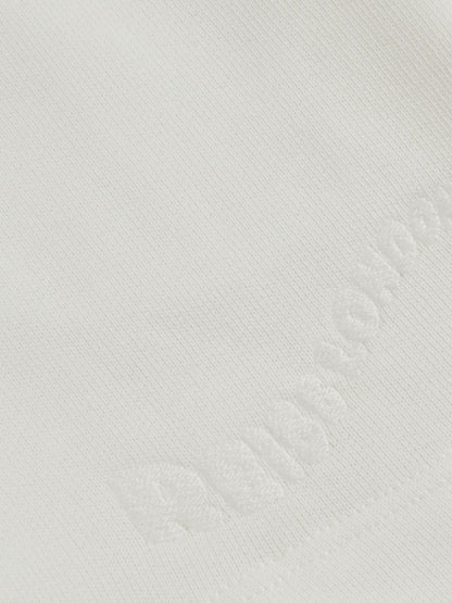 9-13 yrs Cotton Brand-Embroidered Shorts in Off White | Reiss Children & Baby Recommended