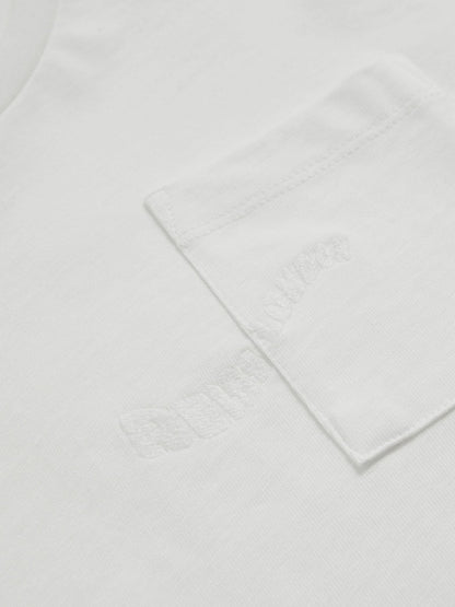 13-14 yrs Cotton Palm-Embroidery Oversize T-Shirt in Off White | Reiss Children & Baby New