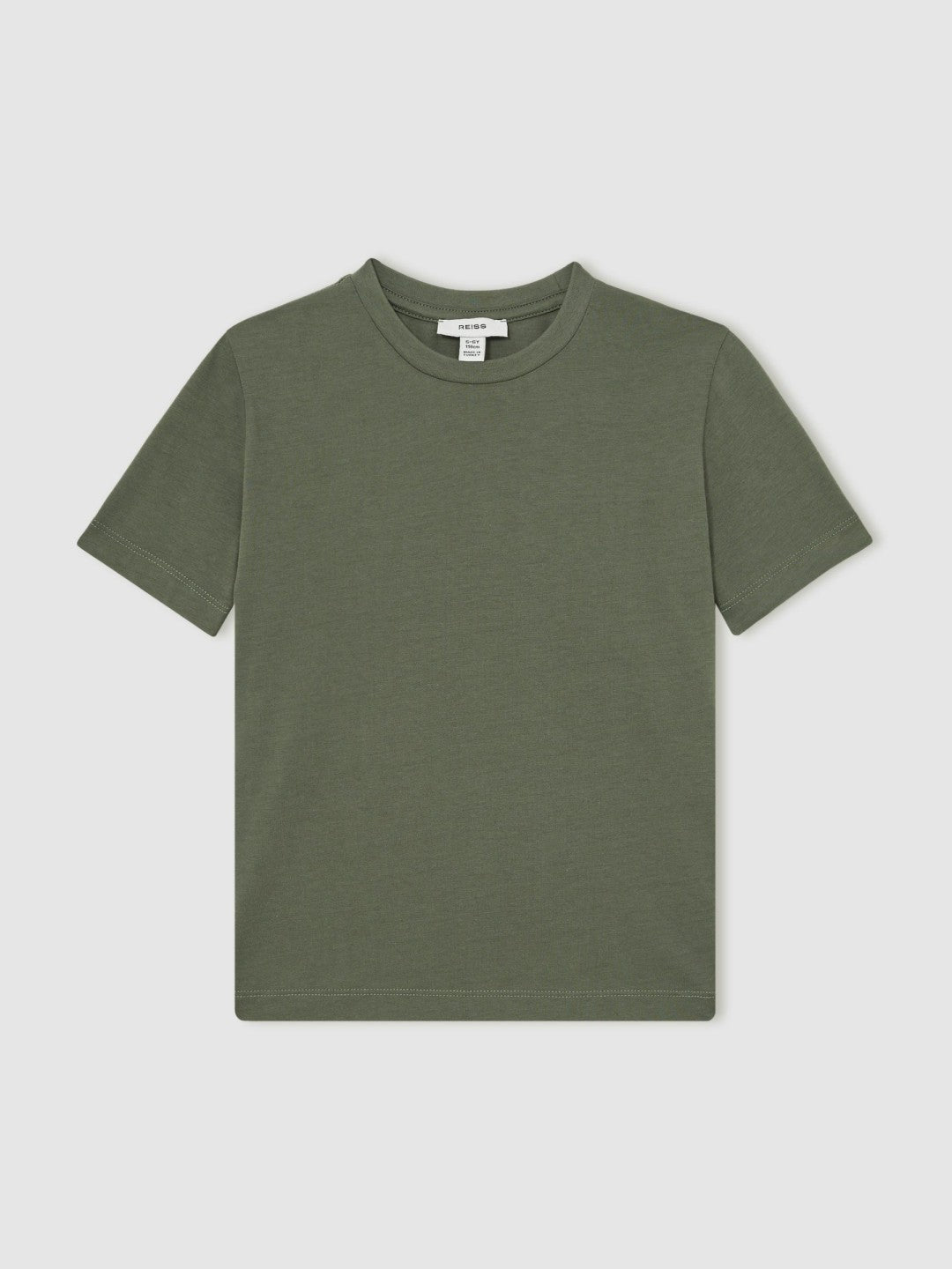 3-9 yrs Crew Neck T-Shirt in Dark Sage | Reiss Children & Baby Trending