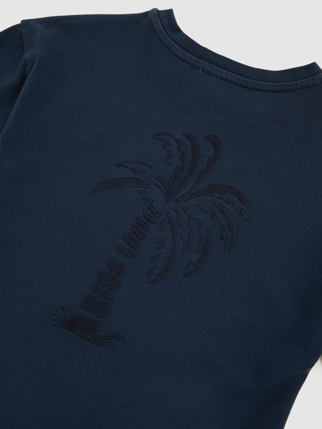 13-14 yrs Cotton Palm-Embroidery Oversize T-Shirt in Washed Navy | Reiss Children & Baby Featured