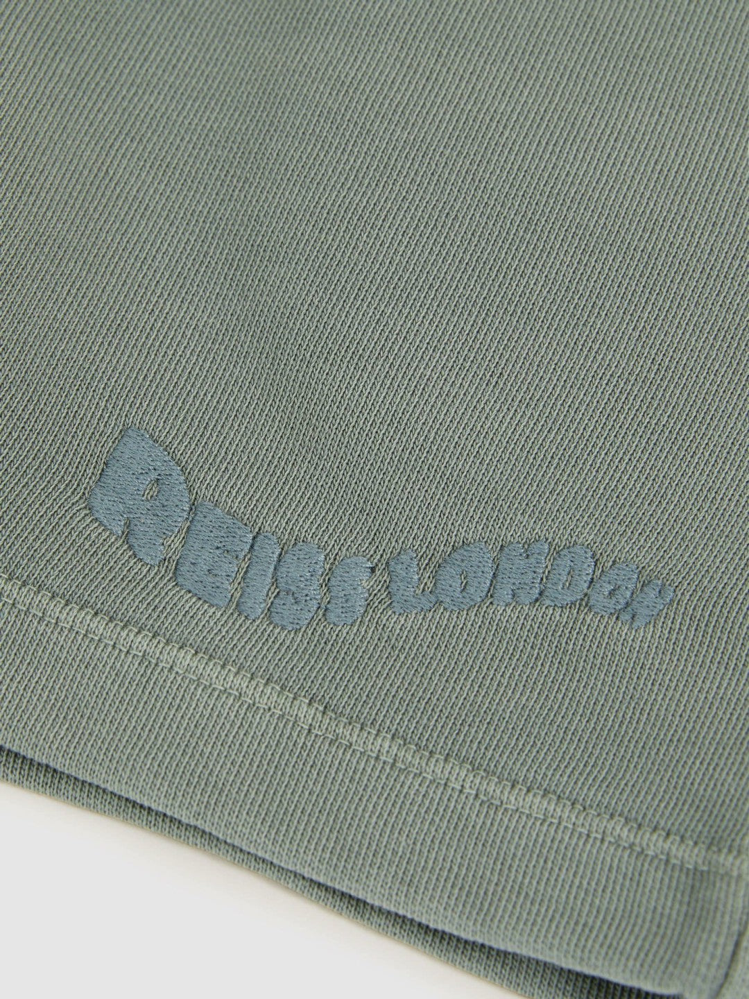 3-9 yrs Cotton Brand-Embroidered Shorts in Washed Sage | Reiss Children & Baby Trending