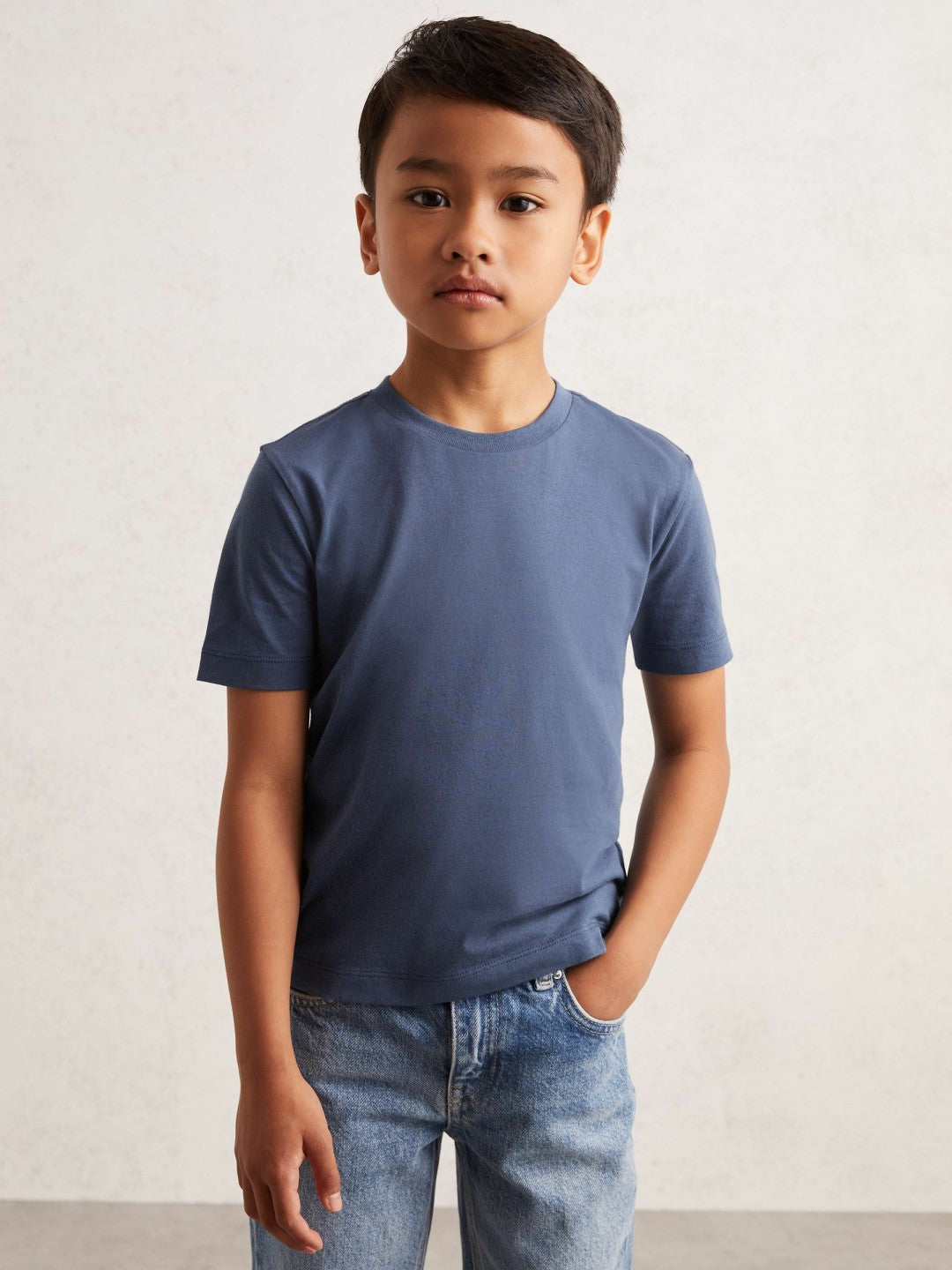 9-13 yrs Crew Neck T-Shirt in Ocean Blue | Reiss Children & Baby Featured