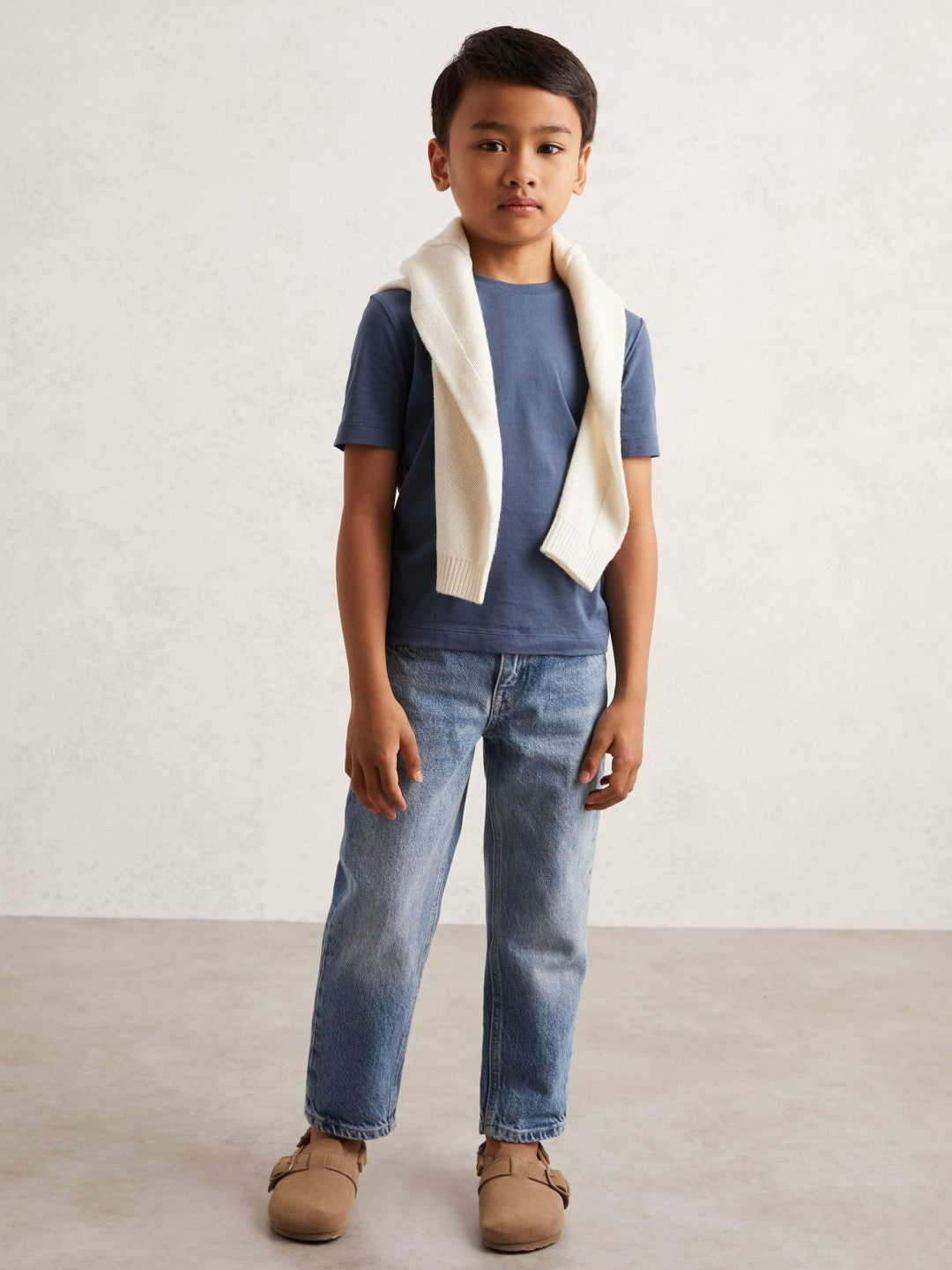 9-13 yrs Crew Neck T-Shirt in Ocean Blue | Reiss Children & Baby Featured