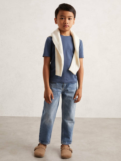 9-13 yrs Crew Neck T-Shirt in Ocean Blue | Reiss Children & Baby Featured