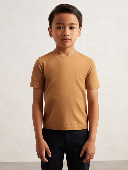 9-13 yrs Crew Neck T-Shirt in Tan Brown | Reiss Children & Baby New