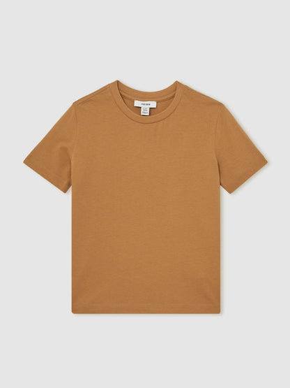 9-13 yrs Crew Neck T-Shirt in Tan Brown | Reiss Children & Baby New
