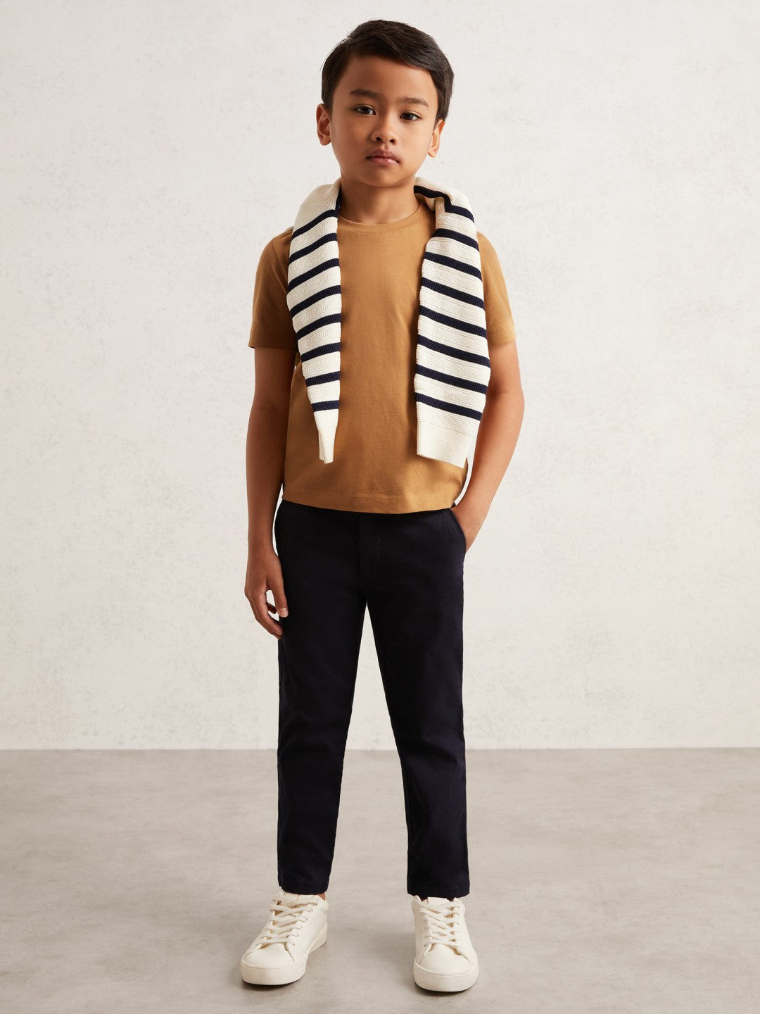 9-13 yrs Crew Neck T-Shirt in Tan Brown | Reiss Children & Baby New