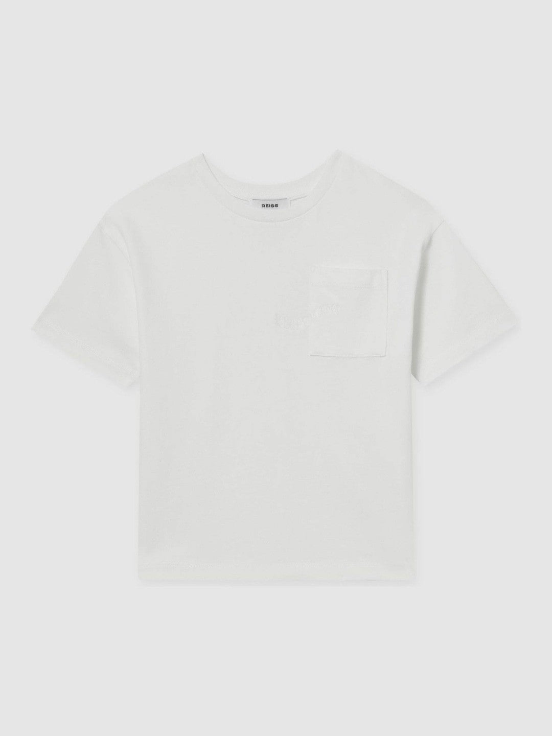 9-13 yrs Cotton Palm-Embroidery Oversize T-Shirt in Off White | Reiss Children & Baby Trending