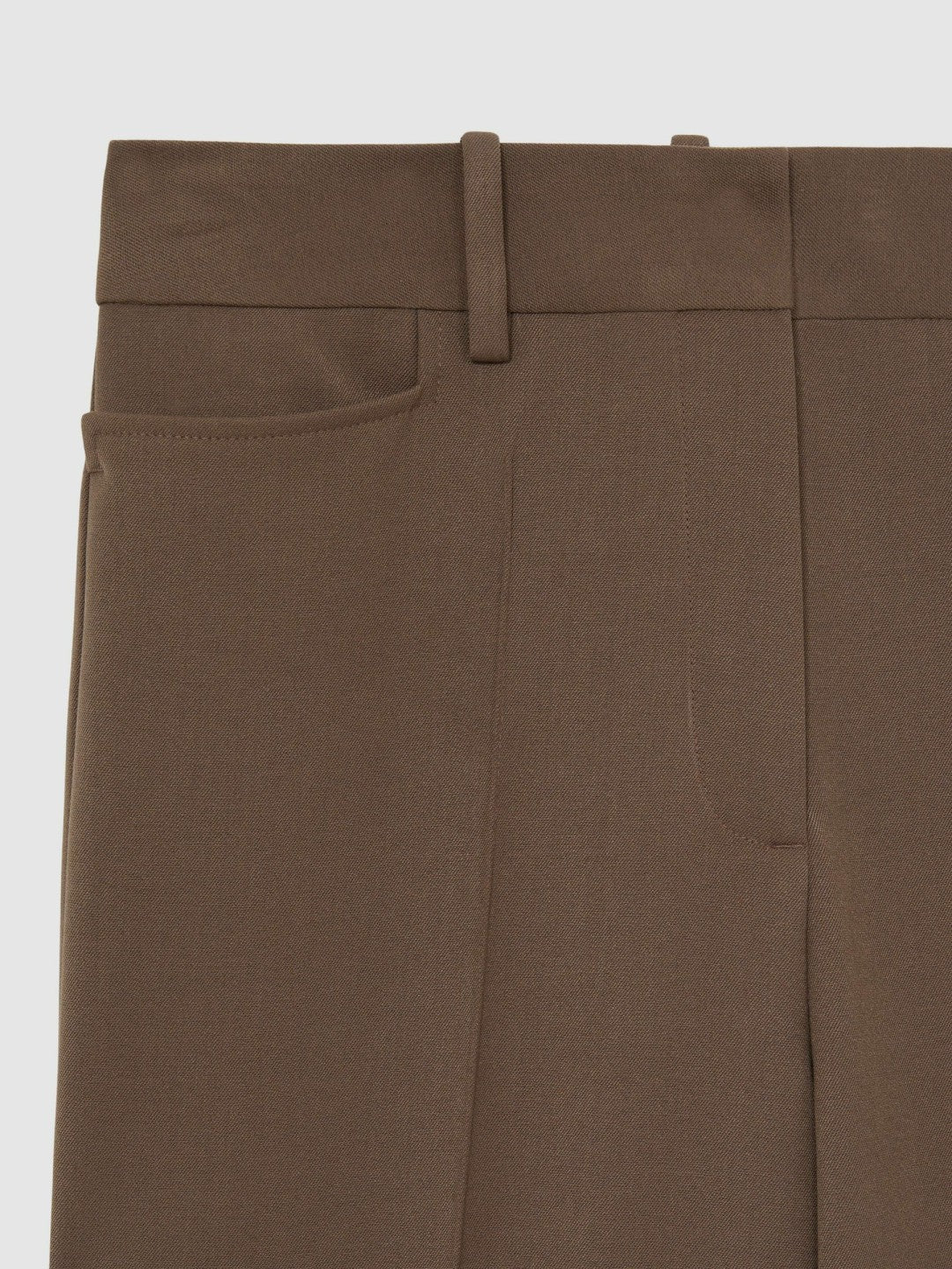 Petite Flared Suit Trousers in Mink Neutral | Reiss Women Signature