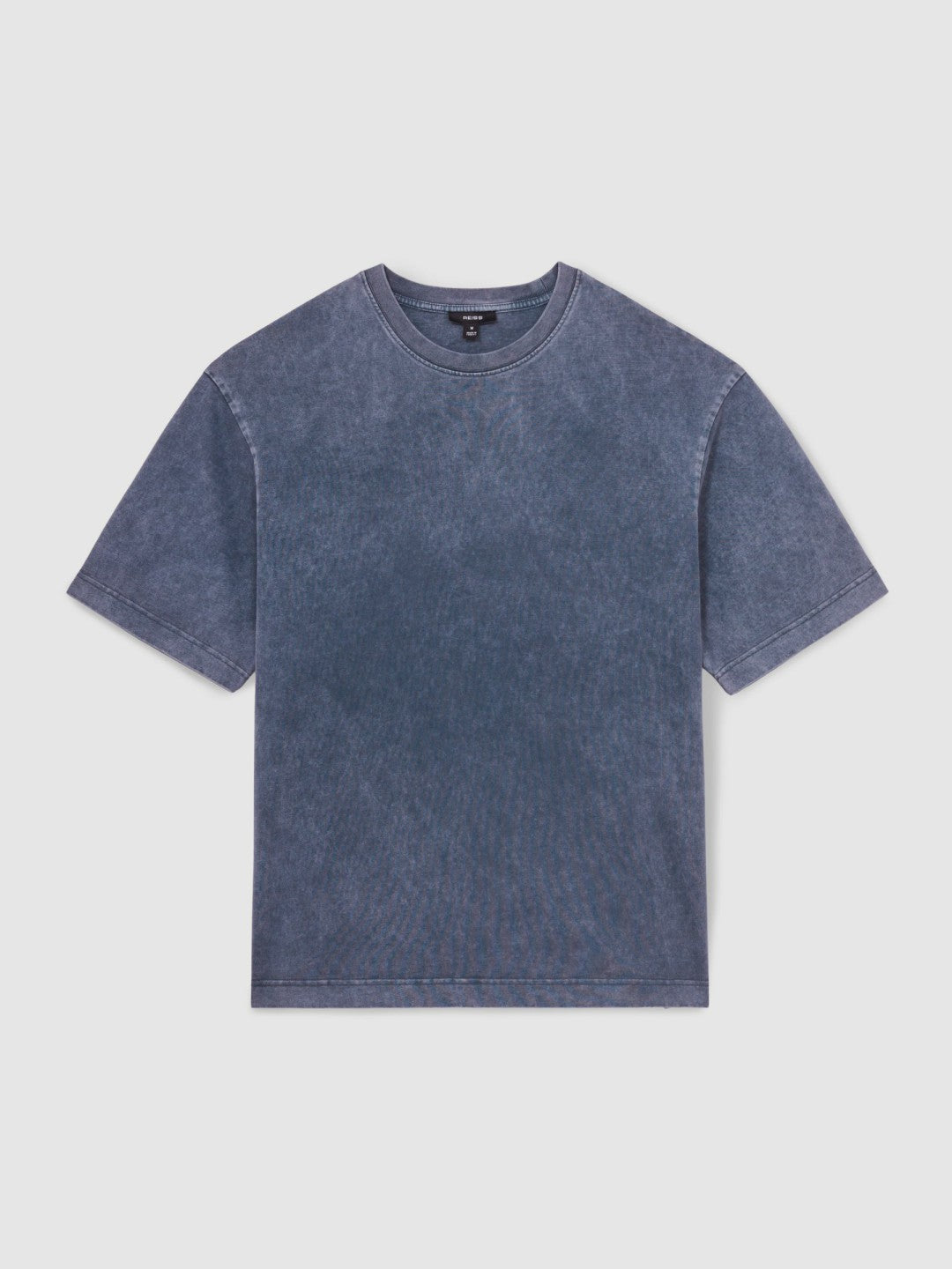 Cotton Garment-Dyed Oversize T-Shirt in Indigo Blue | Reiss Men New
