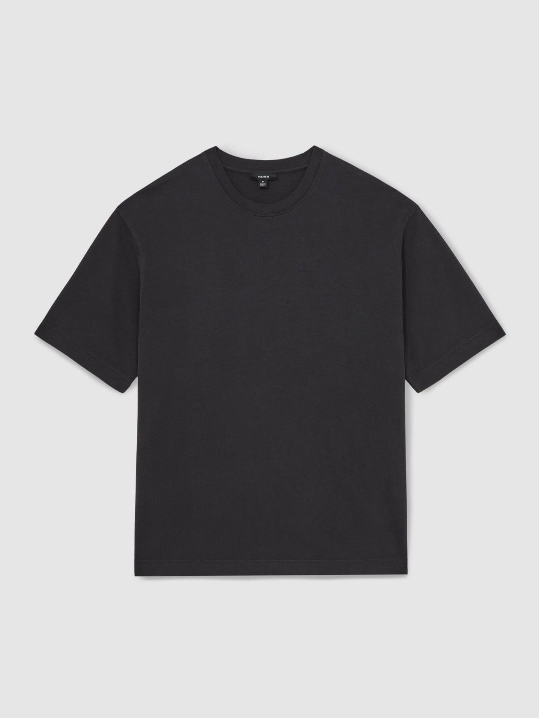 Cotton Garment-Dyed Oversize T-Shirt in Washed Black | Reiss Men Recommended