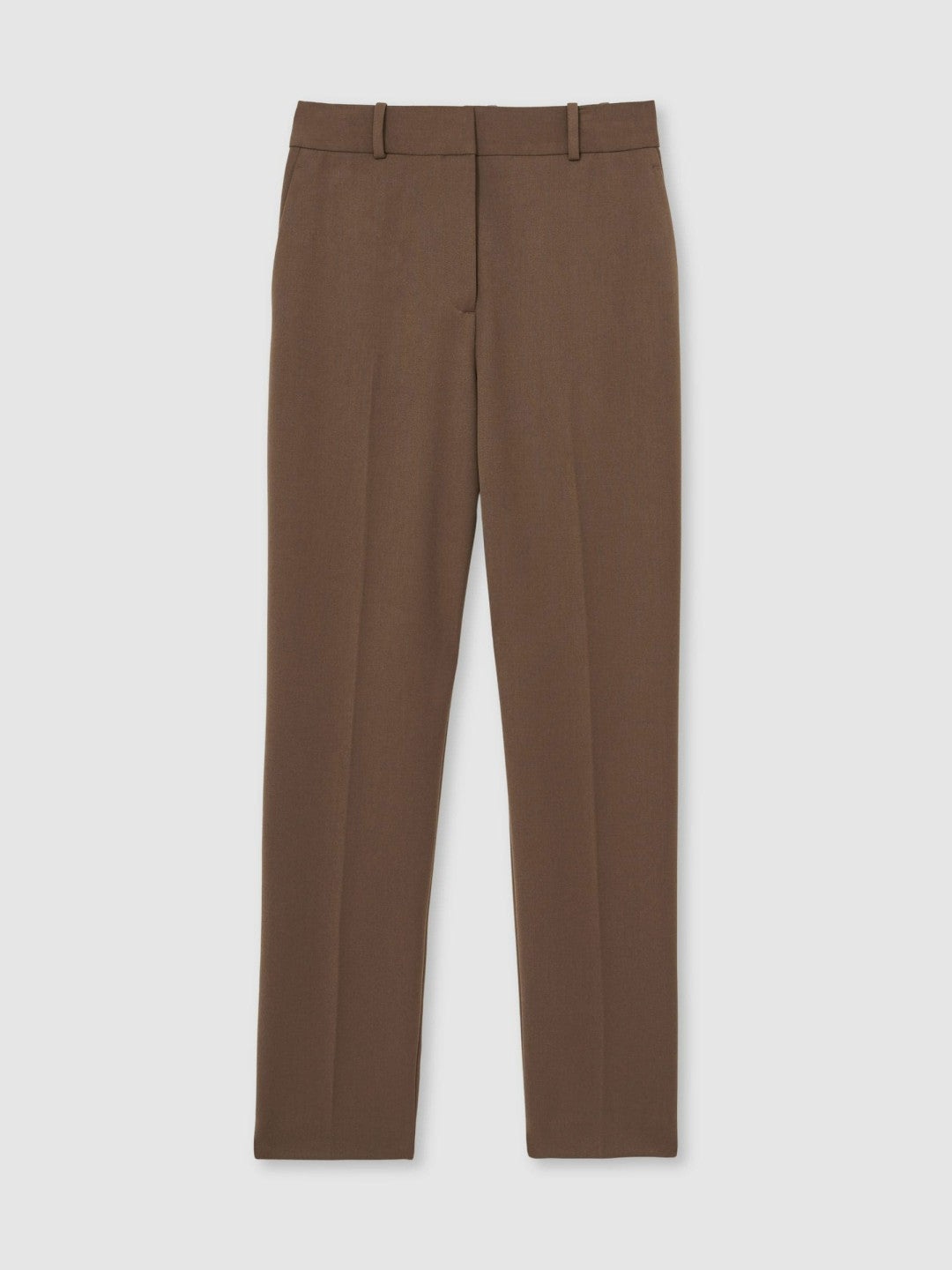 Petite Slim Fit Suit Trousers in Mink Neutral | Reiss Women Exclusive