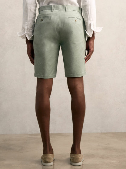 Short Length Casual Chino Shorts in Pistachio | Reiss Men Premium