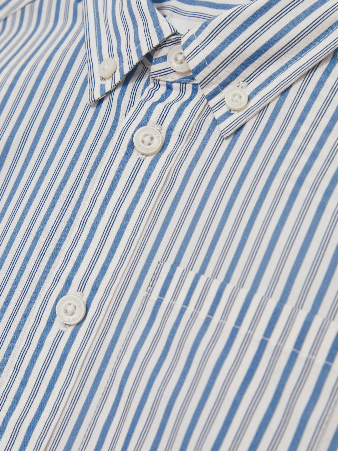 3-9 yrs Cotton-Poplin Striped Oversize Shirt in Blue/White | Reiss Children & Baby New