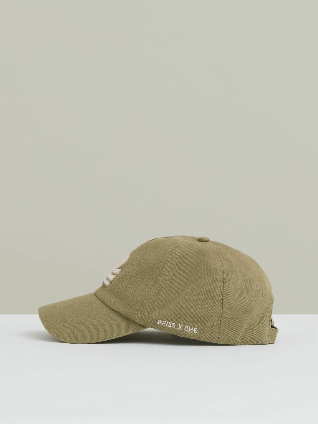 Sunset-Embroidered Cap in Washed Sage | Reiss Men Premium