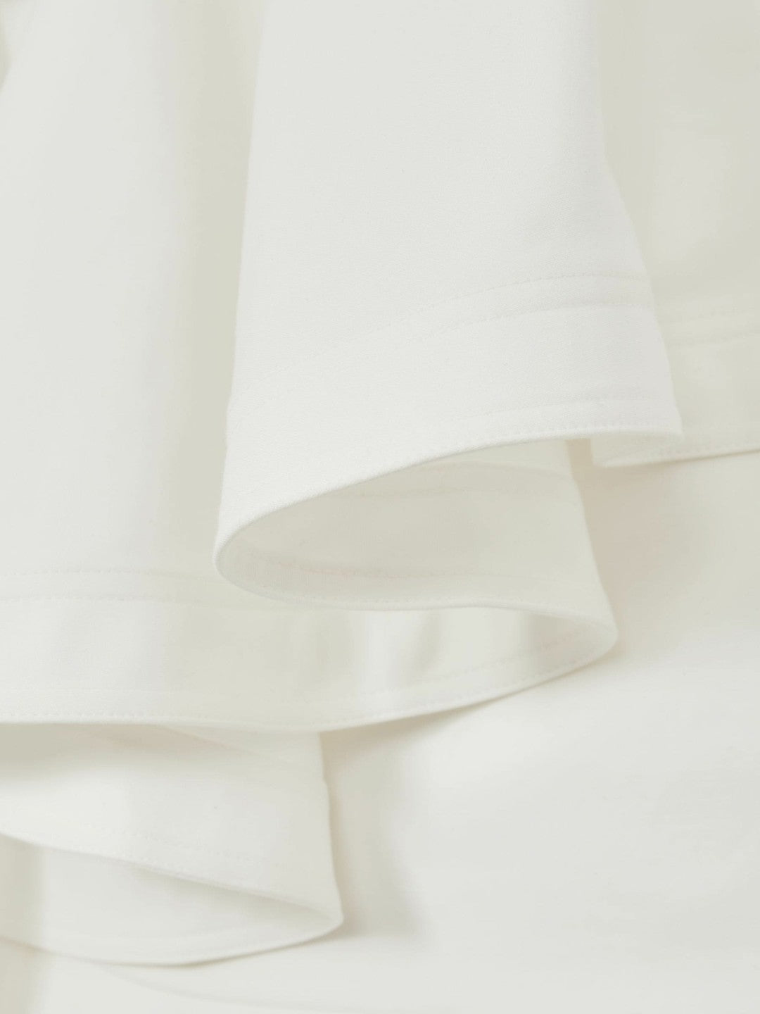 Cotton Tiered Ruffle Mini Dress in Ivory | Reiss Women Popular